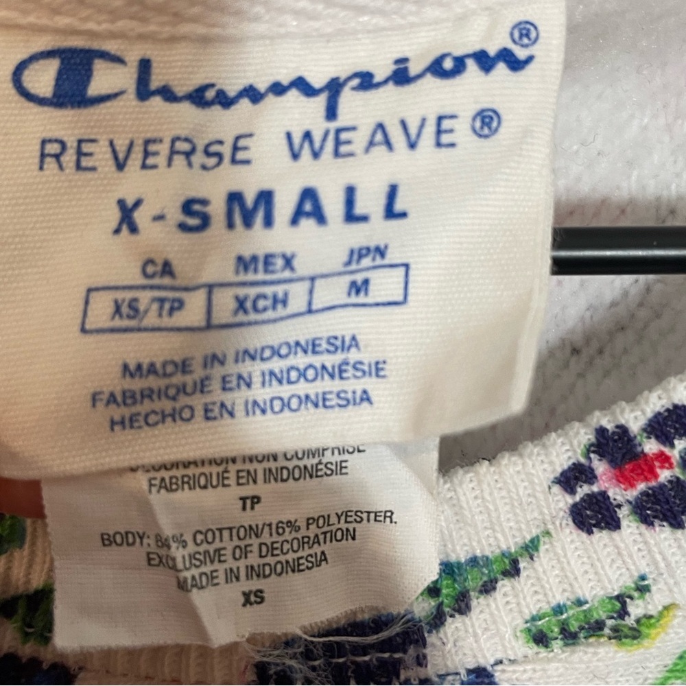 Champion x Susan Alexandra Fruit Eye Moon Reverse Weave Crewneck Sweatshirt XS - Picture 2 of 9